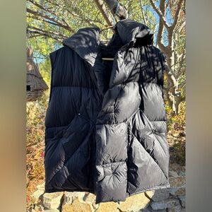 Black Ultra-Light Goose Down Vest